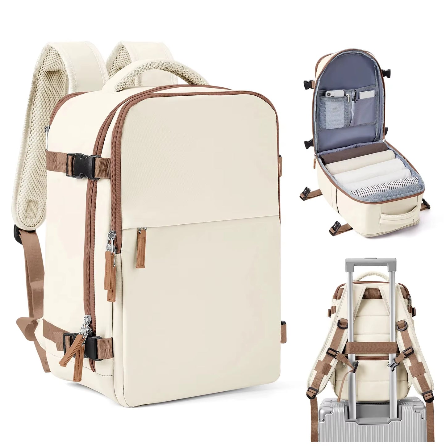 Airplane Bag, Ryanair Cabin Backpack 40X20X25 Easyjet Bag 45X36X20 Business Travel Backpack, Laptop Waterproof Backpack